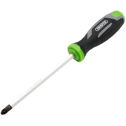 Draper 13454 Pound Thru Pozi Soft Grip Screwdriver, PZ3 x 150mm
