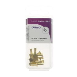 Końcówka płaska męska nieizolowana 6.3mm przekrój do 1.0mm2, blister 10szt.