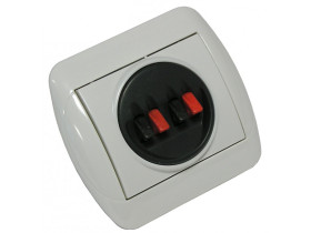 Gniazdo głośnikowe pod tynk na 2 głośniki