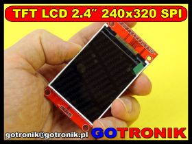 Wyświetlacz LCD TFT przekątna 2.4" 240x320 SPI ILI9341