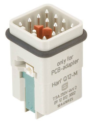 Harting 09120123002 Wstawka pinowa męska 09 12 012 3002, 1 szt.