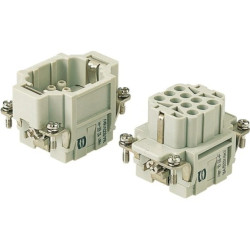 Złącze zaciskane (wkład) 10+PE męskie 500V 16A Han EE 09320103001