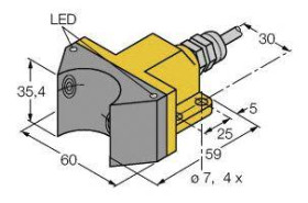 Turck Czujnik indukcyjny nie podtynkowy NAMUR NI4-DSU35-2Y1X2