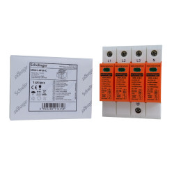 Ogranicznik przepięć 4P 5kA(10/350) klasa T1 T2 (B C) Schelinger A51-SPD01-4P-B+C