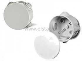 Puszka n/t hermetyczna 80x40mm okrągła IP44