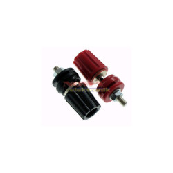 Zacisk Labolatoryjny 30A M4 ABS 4mm Czarny/Czerwony gniazdo z izo