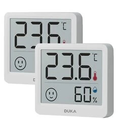 Duka Atuman THmini Elektroniczny Termometr Temperatury i Wilgotności, Wysoka Precyzja, Pionowy Termometr dla Pokoju Dziecięcego,