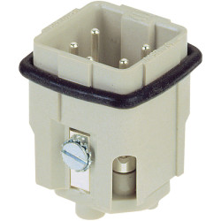 Harting 09 20 004 2611 Han&#xAE; 4 A Insert Male Screw Terminal