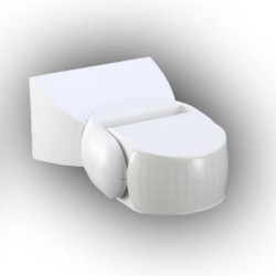 Czujnik ruchu na podczerwień 1200W/300W nadtynkowy IP65 zasięg 12m CR-PIR2/PN/BIAŁY