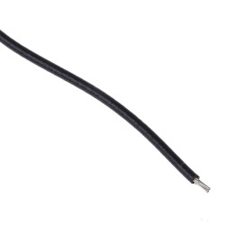 Drut do stosowania w trudnych warunkach otoczenia 0.23 mm² Czarny Alpha Wire PVC 24 AWG 300 V dł. 30m 7/0,20 mm +105°C