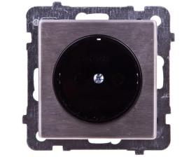 SONATA Gniazdo pojedyncze b/u stal inox GP-1RM/m/37