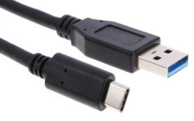Kabel USB, dł. 1m, kolor: Czarny