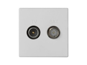 SIMON CONNECT Gniazdo K45 TV-SAT 5-2400 MHz 2dB czysta biel K130A/9 KONTAKT SIMON