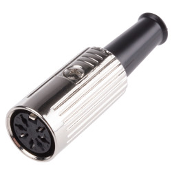 Gniazdo Din 7 -pinowe Żeński Montaż na kablu 100 V AC