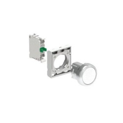 Zestaw pulpitowy przycisk biały metalowy z samopowrotem kryty adapter zestyk 1Z LPSB108K10
