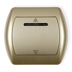 TREND Sterownik roletowy sterowany dotykiem i dowolnym pilotem złoty 6SR-1