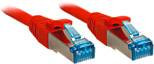 kabel LAN LINDY 47169, 1 szt., RJ45, CAT 6a, S/FTP, 15.00 m, czerwony