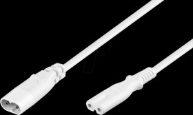 2.0 m device power extension lead, white