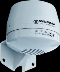 126.052.15 Multi-tone siren WM 4 tones 12 - 24 VDC GY