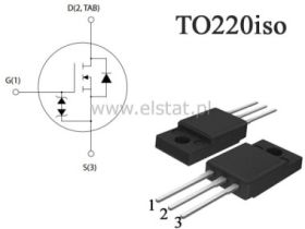 STP 4NK80ZFP; TO220 izolowany