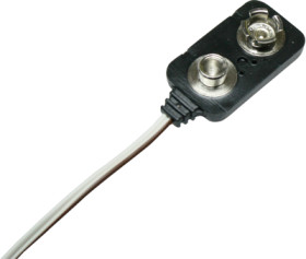 Battery connection for 9 V-battery, 1 cell, 04-19.1000110