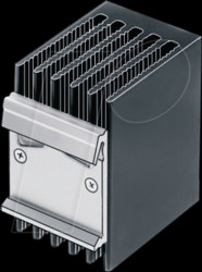 SK 434/75 KL SSR 1 Heat sink 75mm 2.45 K/W black anodised