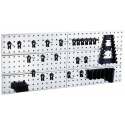 Raaco 109642 Tool Holder Set: 2 Panels 28 Hooks 1040x440x11mm