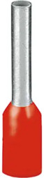 Insulated wire end ferrule, 1.0 mm², 14 mm/8 mm long, DIN 46228-4, UL 486F-E, NFC 63-023, red, 3200904