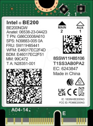 BE200.NGWG.NV WLAN adapter, M.2 2230 Card, Wi-Fi 7