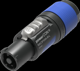 Jack, 2 pole + PE, screw connection, 1.5-2.5 mm², black, NAC3FXXA-W-L