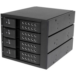 StarTech.com HSB4SATSASBA StarTech.com 4 Drive Bay Aluminum Trayless Hot
