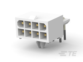 Wtyk PCB 8-pinowe raster: 4.14mm 2-rzędowe TE Connectivity Montaż na płytce