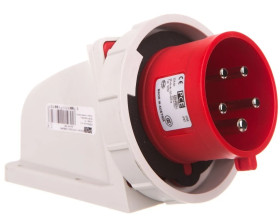 Wtyczka odbiornikowa 32A 5P 400V czerwona IP67 5252-6kv