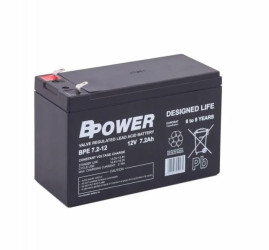 Akumulator VRLA AGM 12V 7,2Ah (żywotność 6-9lat) BPE7,2-12T1