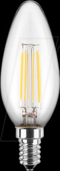 48969 LED filament lamp C35 E14 6.5 W 810 lm WW
