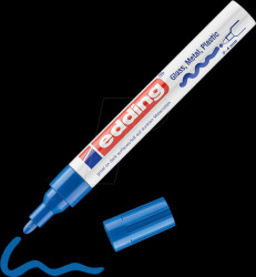 4-750-9-003 Gloss paint marker, 2 - 4 mm, blue