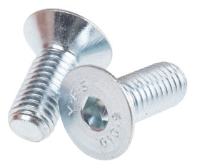 Śruba imbusowa M10 długość 25mm Gniazdo sześciokątne stożkowe Stalowe RS PRO