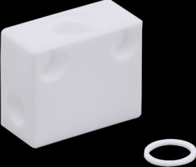 Process adapter, 300 bar/30 MPa, G 1/4, G 1/8, 2-50 ml/min for low flow rates, E40159