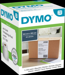 S0904980 DYMO shipping labels for LW4XL, 104x159 mm, White