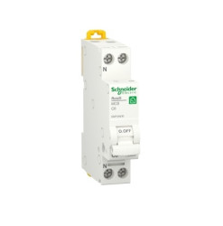 Wyłącznik nadprądowy MCB, Typ C, 1-biegunowy, 6A, 440V, na szynę DIN, Schneider Electric R9P35606, R9P
