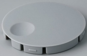 Front cap, with finger recess, mineral, CK, for rotary knobs size 50, A3250107