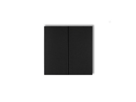 Klawisze podwójne do wyłączników DECO FLEXI MINI (komplet dwóch sztuk) czarny mat 12DKL-2 KARLIK