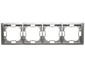 Simon Basic Neos Ramka poczwórna tytanowy BMRC4/052