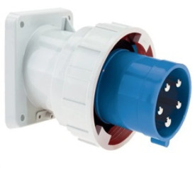 Wtyczka odbiornikowa tablicowa TE skośna 63A 3p 230V 6h IP67 27007