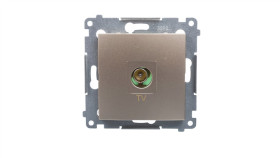 Simon 54 Gniazdo Antenowe Tv Końcowe Złoty Mat Dak1.01/44