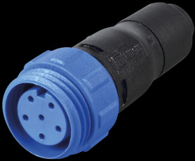 PX0411/06S/4550 Connector, in-line, 6-pin, socket