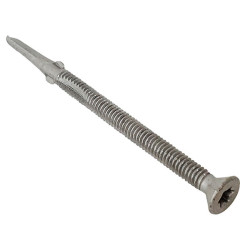 ForgeFix TechFast Timber to Steel CSK/Wing Screw No.3 Tip 4.8 x 38mm Box 200