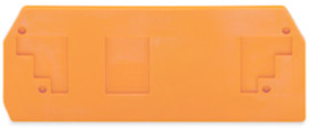 End/Intermediate plate, 2.5 mm, orange for terminal block, 283-328