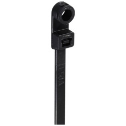 TruComponents 40617 Screw mounted cable ties 200mm 4.8 Blk Chem/UV-res 100pcs