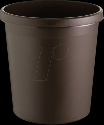H6105875 Waste paper basket 18 litres, brown
